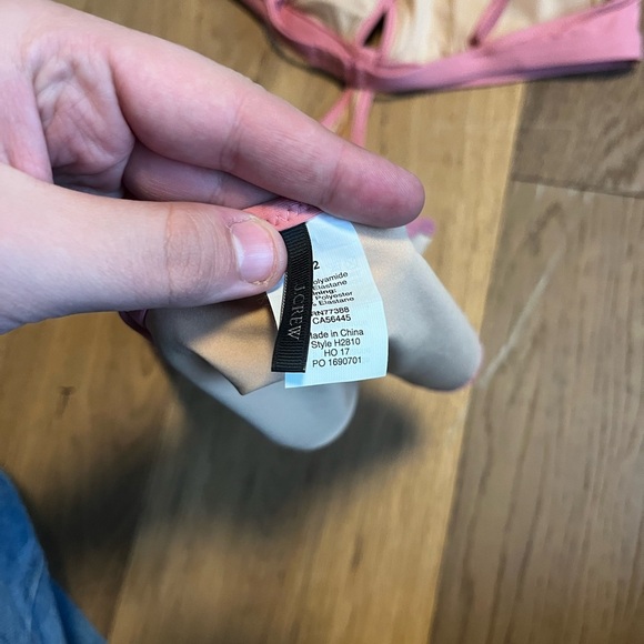 J. Crew Iris One Piece Swimsuit with Cutouts in Pink Size 2 - Picture 5 of 5